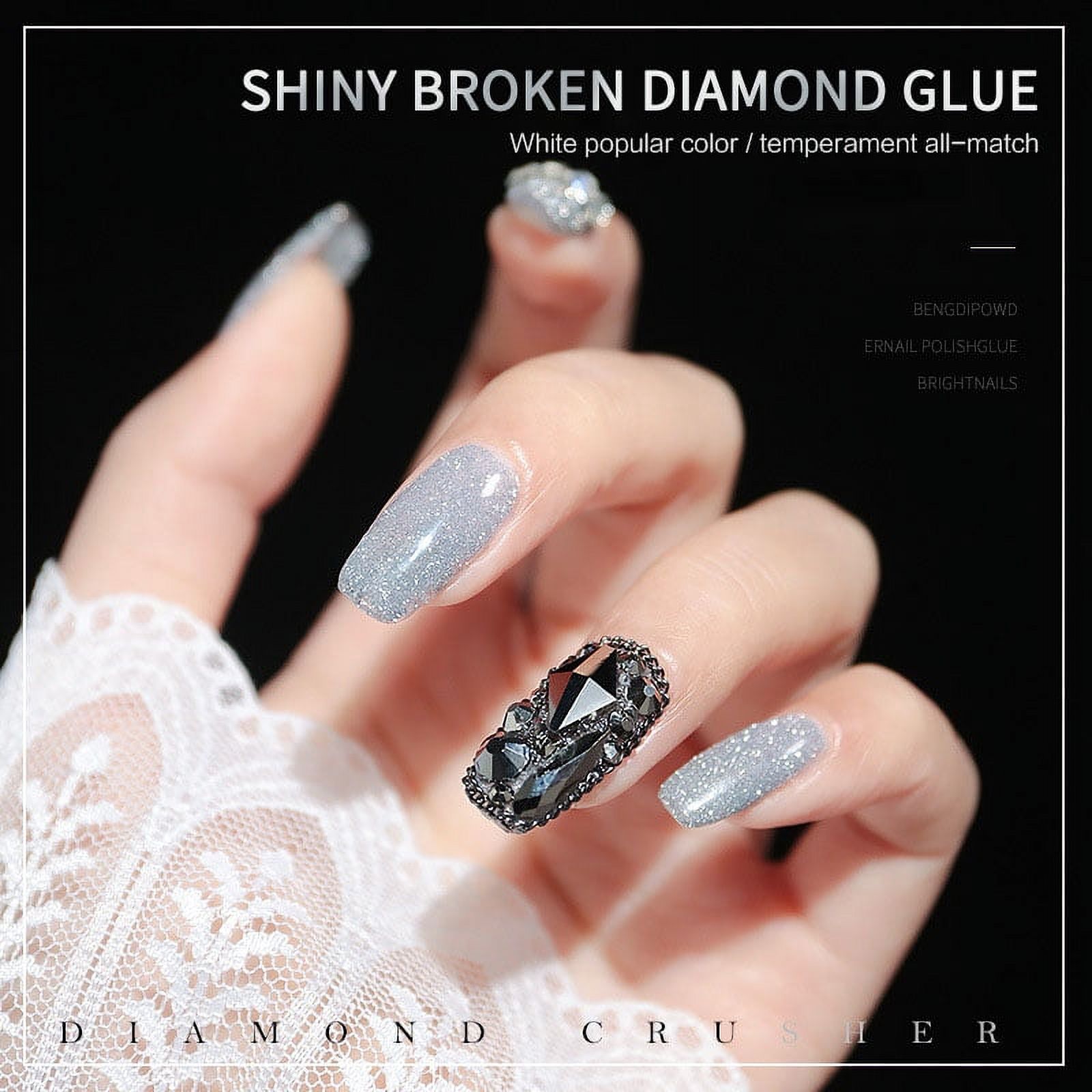 Ennisi Explosion Diamond Glue 2021 New Nail Art Crystal Diamond Bundi  Powder Nail Polish Glue 